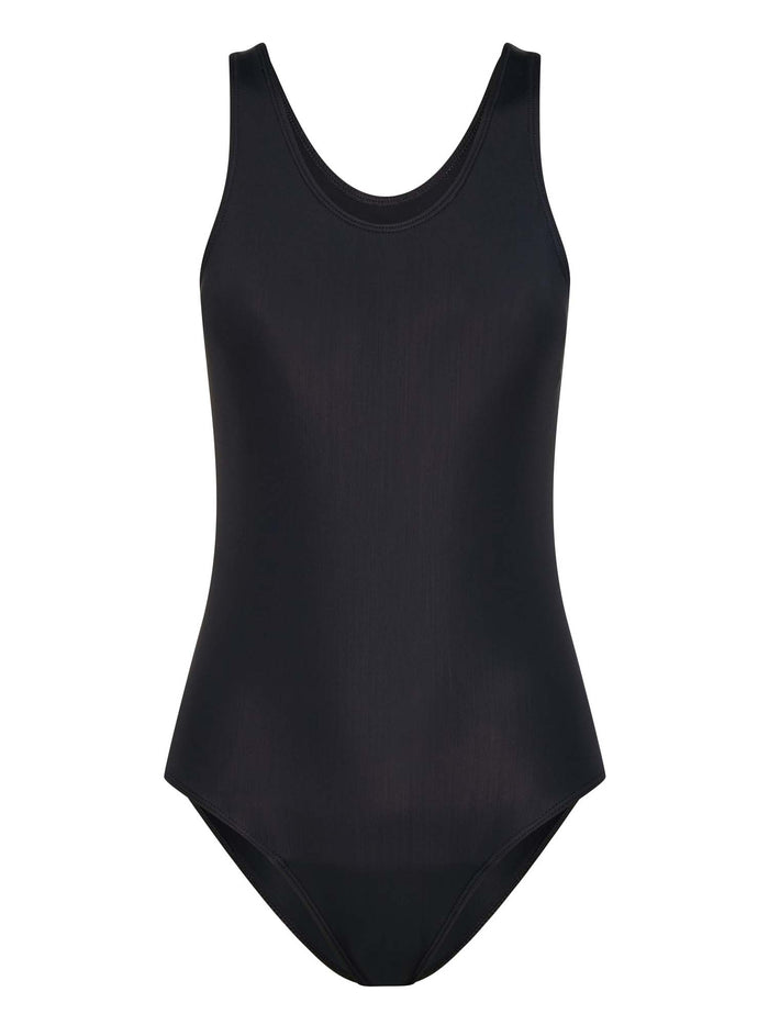 Teen Swimwear Racerback One Piece Light Black