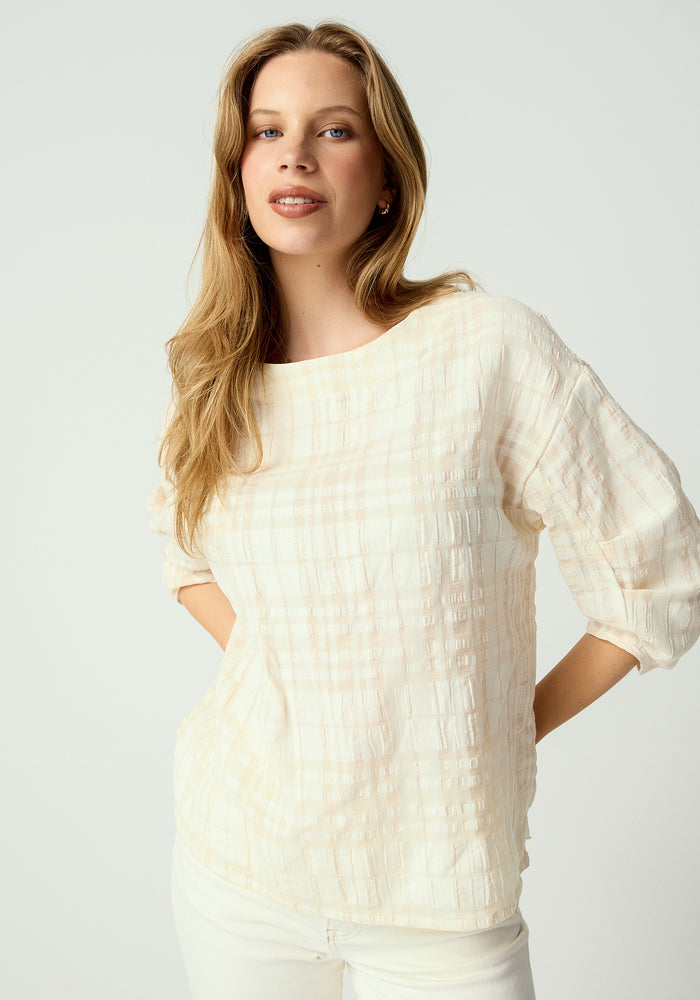 Thea Top - Canvas Check