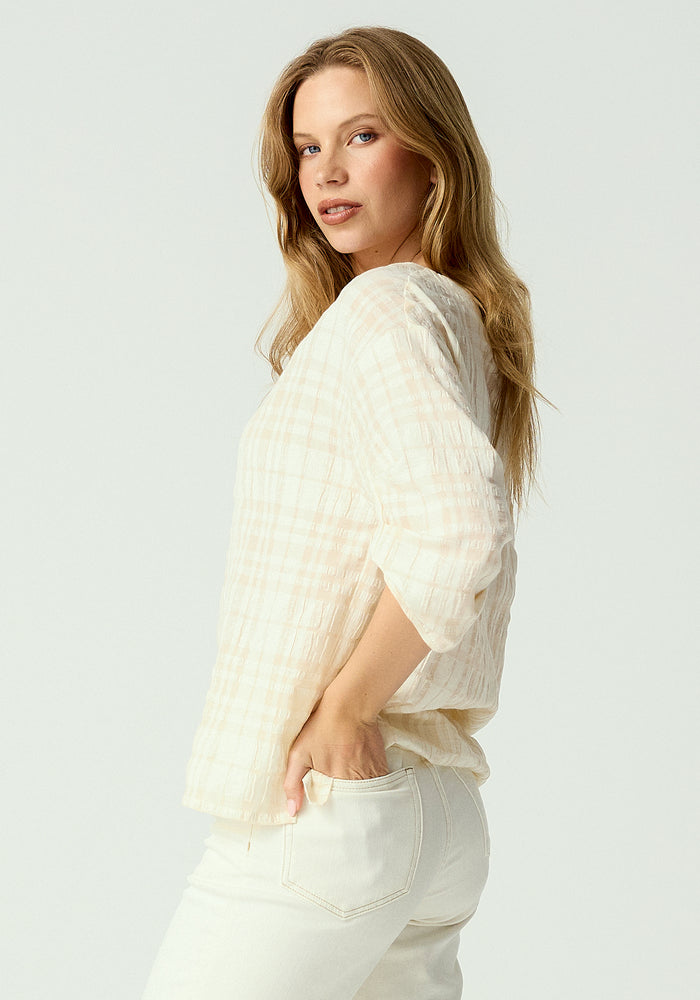 Thea Top - Canvas Check