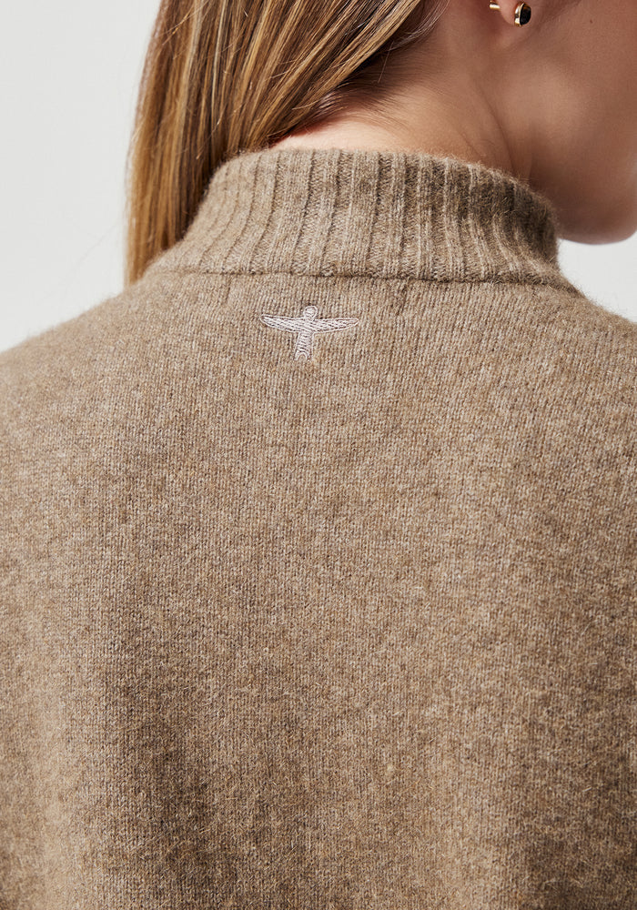 Tidal Half Zip - Wheat/Slate