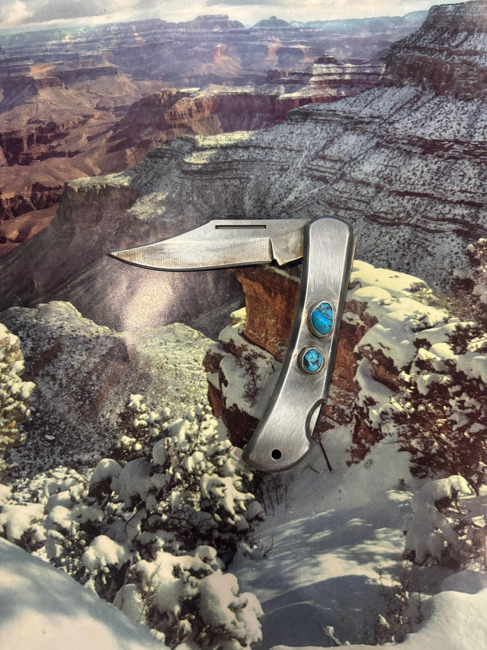 ✙ Turquoise Folding Knife