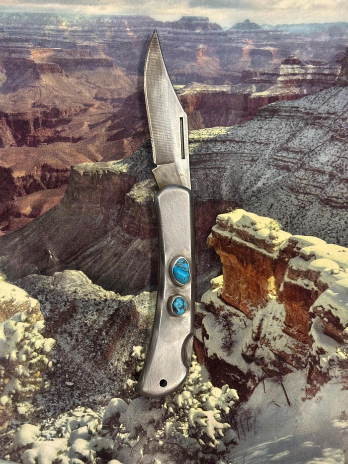 ✙ Turquoise Folding Knife