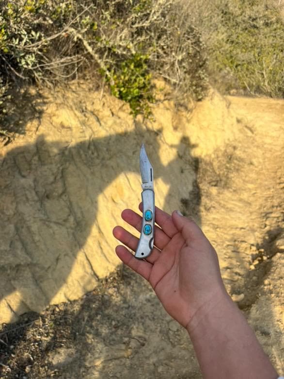 ✙ Turquoise Folding Knife