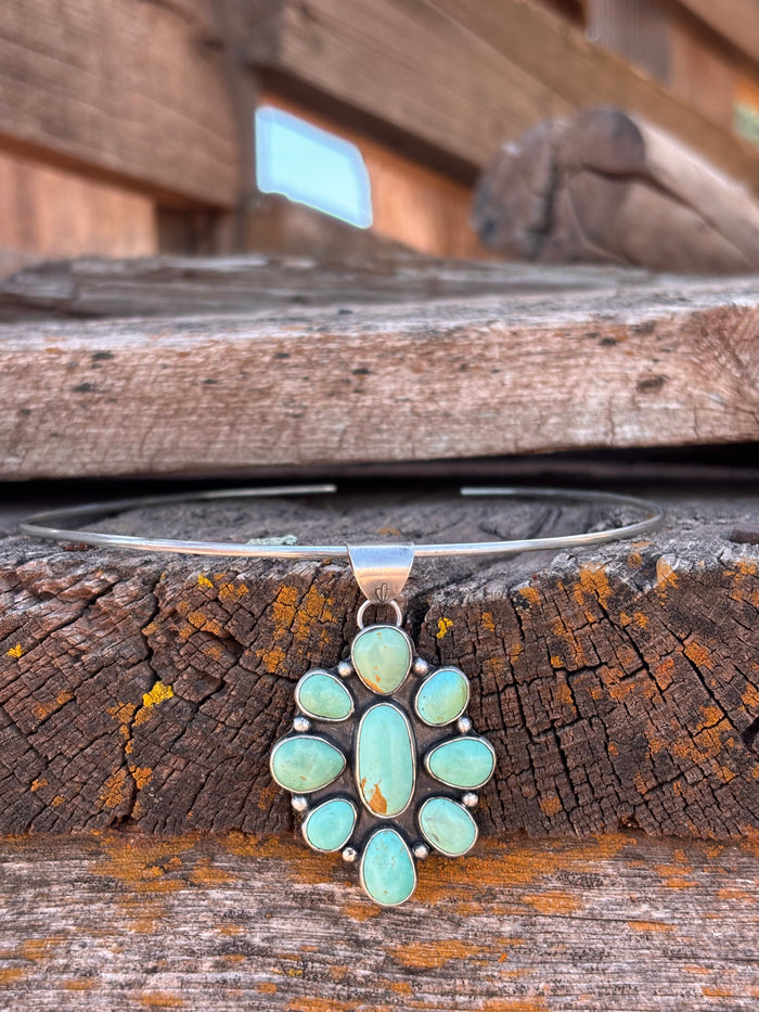 Turquoise Mesa Cluster Necklace