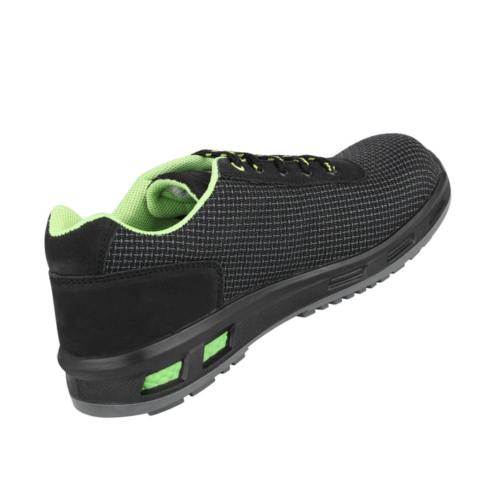 Warrior Green Safety Shoes for Men, Fibre Glass Toe, Light Weight Sigma By Liberty