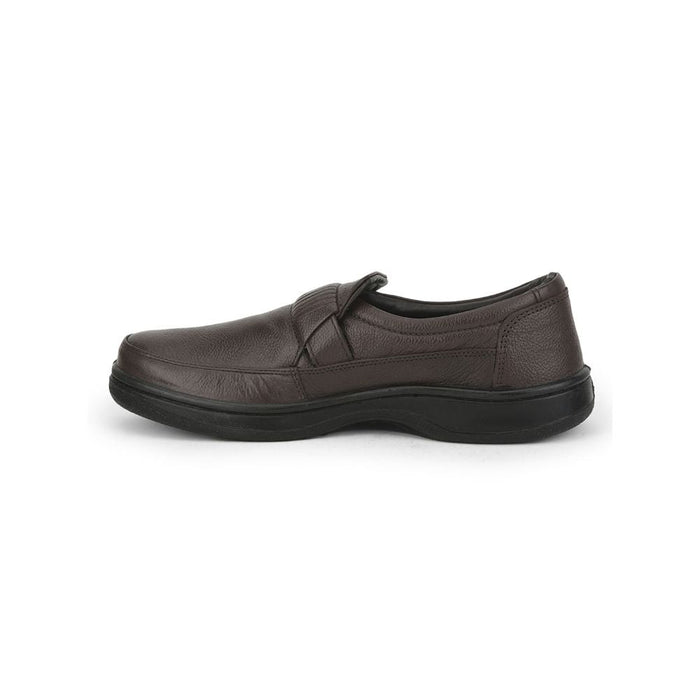 Warrior Casual Non Lacing Shoes For Men (Brown) 278-59 By Liberty
