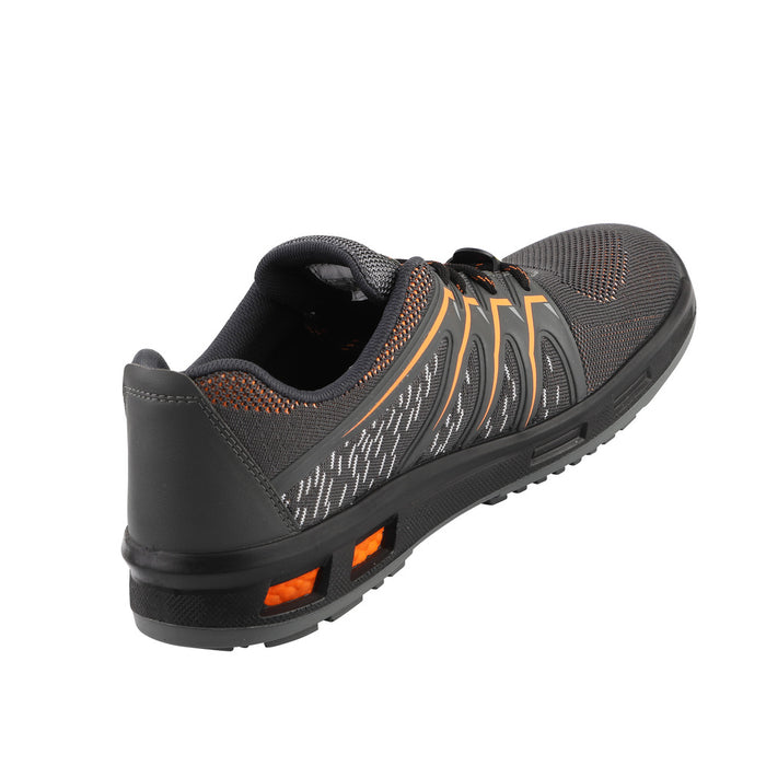 Warrior Orange Fiber Glass Toe Industrial Safety Shoes for Men 3004-28