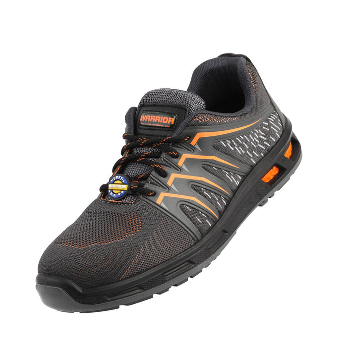 Warrior Orange Fiber Glass Toe Industrial Safety Shoes for Men 3004-28