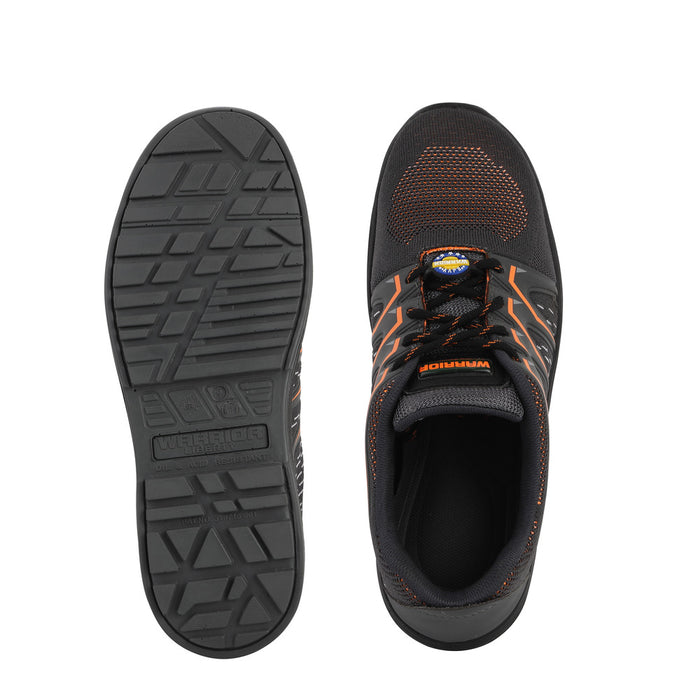 Warrior Orange Fiber Glass Toe Industrial Safety Shoes for Men 3004-28
