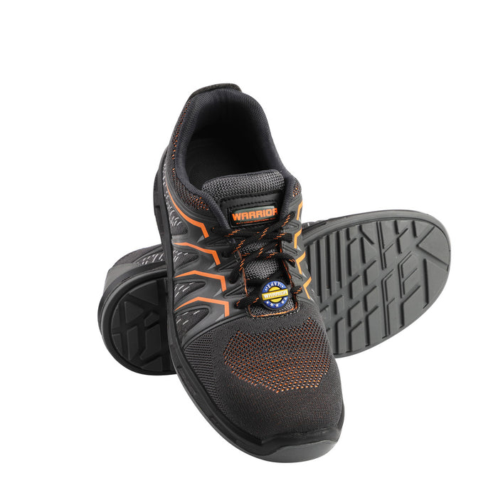 Warrior Orange Fiber Glass Toe Industrial Safety Shoes for Men 3004-28