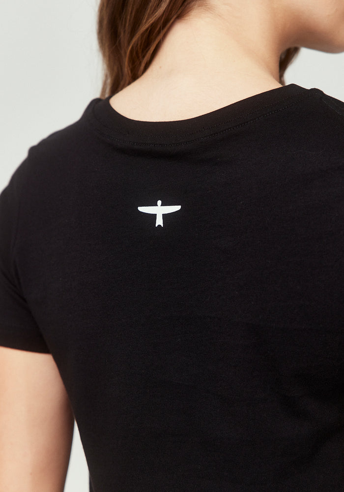 Womens Project U Tee - Black/White