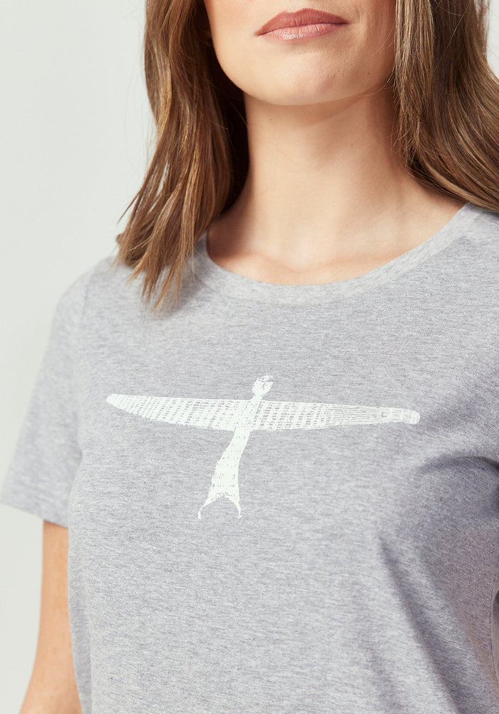Womens Project U Tee - Grey/White