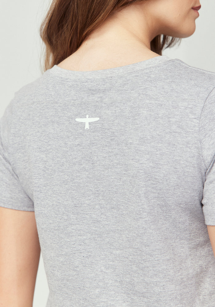 Womens Project U Tee - Grey/White