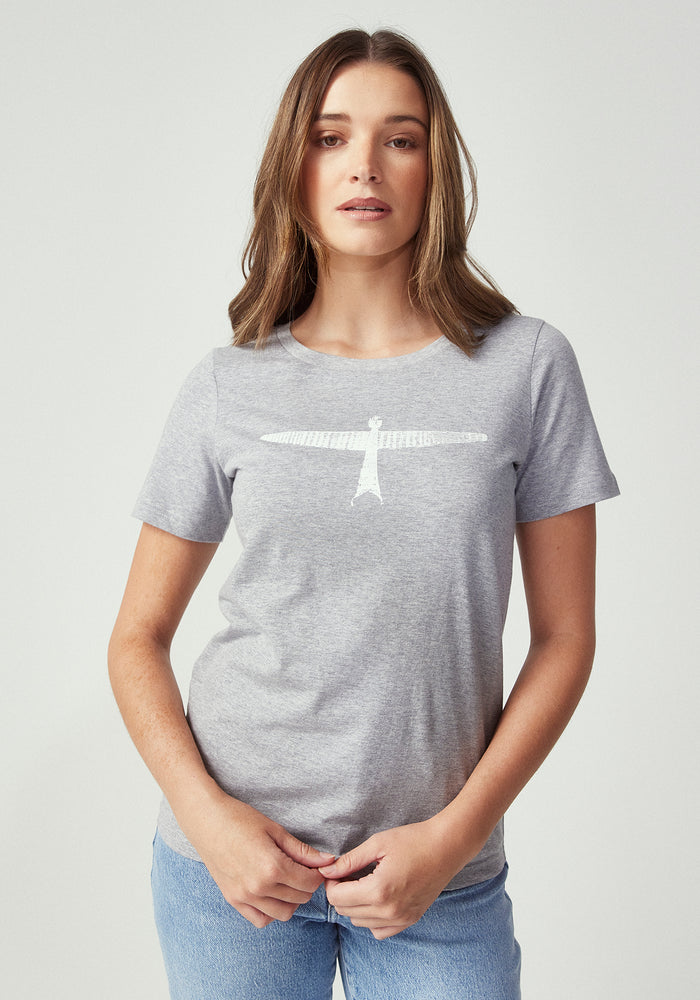 Womens Project U Tee - Grey/White