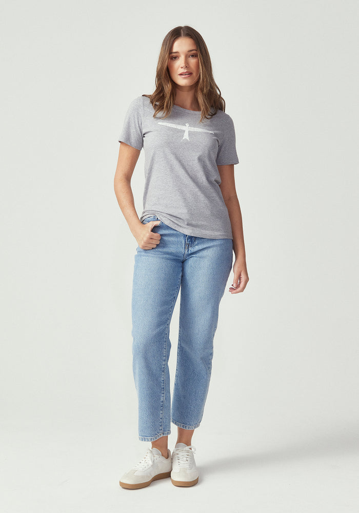 Womens Project U Tee - Grey/White