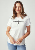 Womens Project U Tee - White/Black