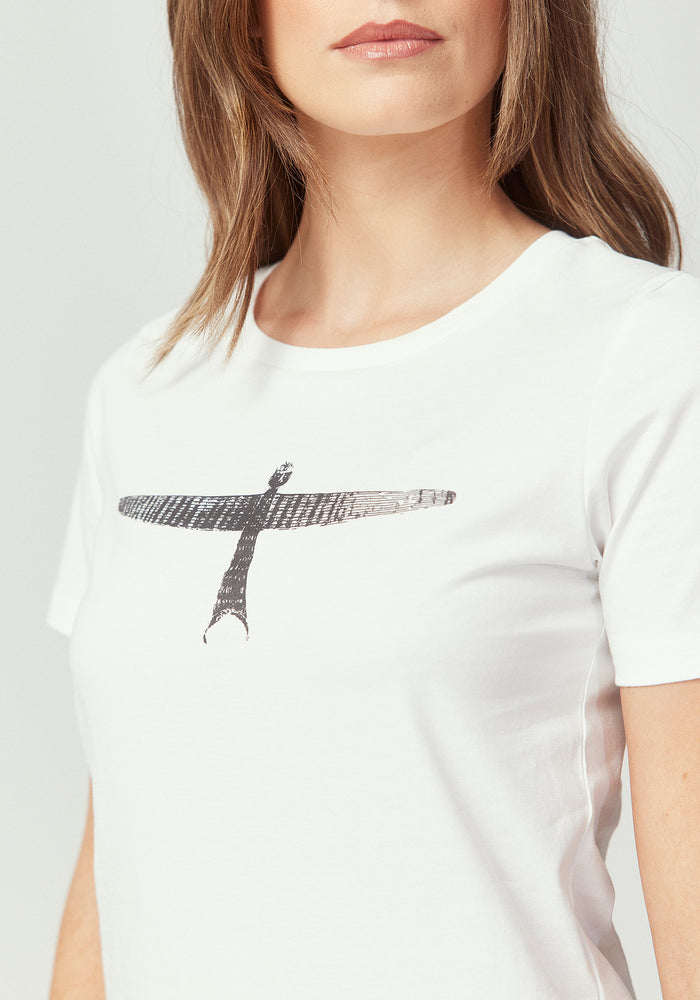 Womens Project U Tee - White/Black
