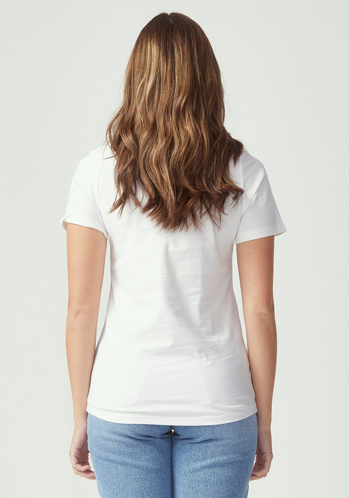 Womens Project U Tee - White/Black