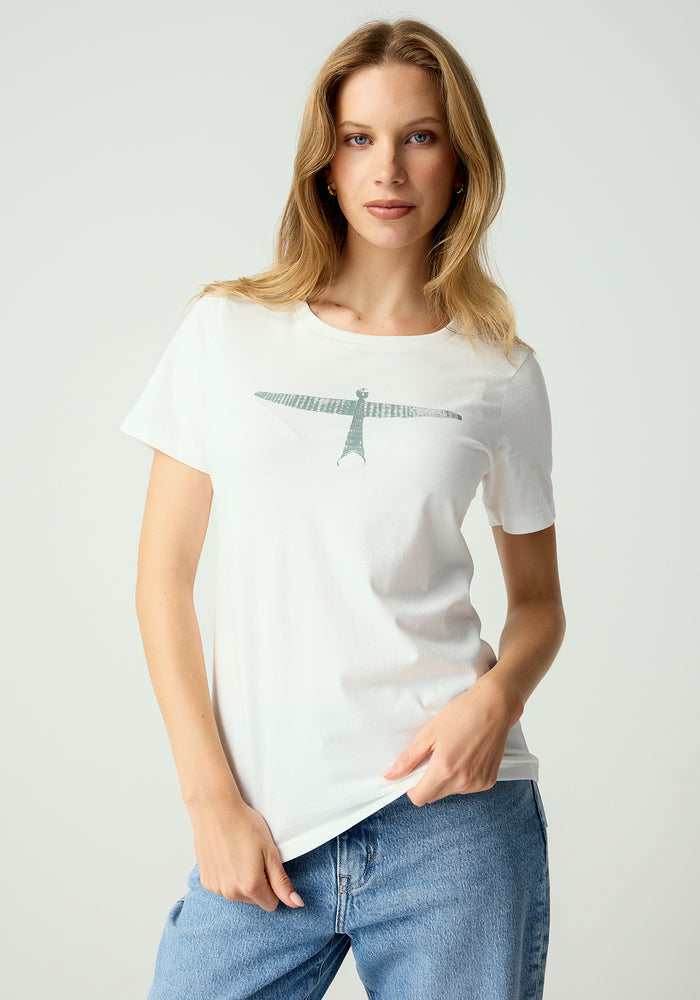 Womens Project U Tee - White/Sage