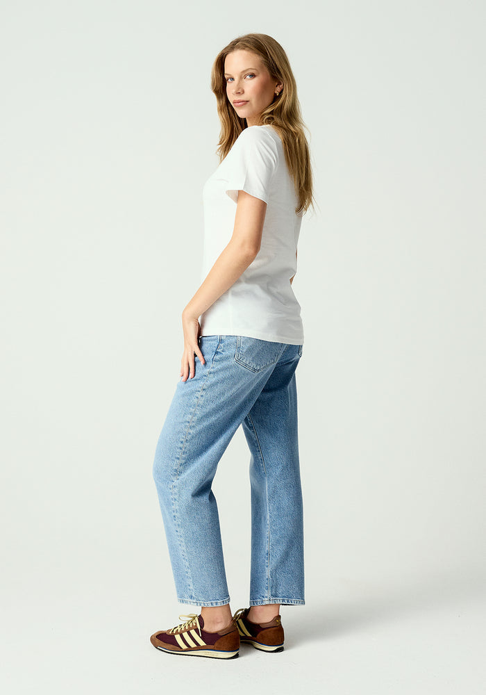 Womens Project U Tee - White/Sage