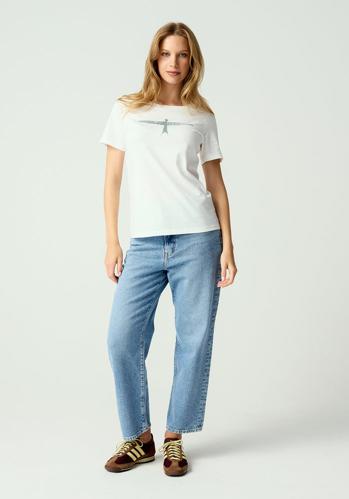 Womens Project U Tee - White/Sage