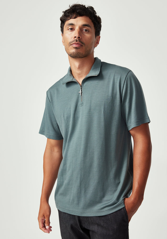 Zip Tee - Tuatara